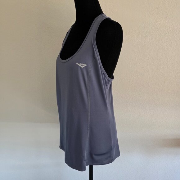PONY Racer Back Tank Top Size Large Athletic Wear Activewear Workout Gray - Picture 4 of 8